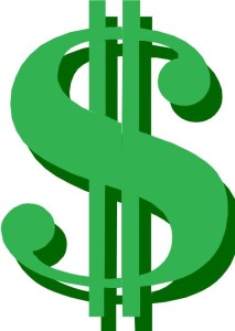 Money sign in green