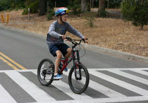 "Child cycling"