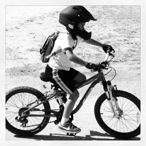 Kid helmet bike safety