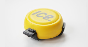 Small yellow motion sensor.